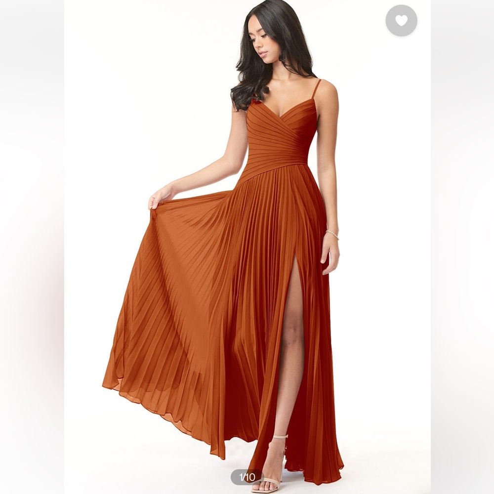 Azazie Vini Bridesmaid Dress Paprika